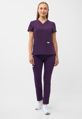 Elbląg Zestaw medyczny Uniformix RayOn, bluza 3000 + spodnie 3030,Dark purple, rozmiar L. Wszystkie metki orginalne,