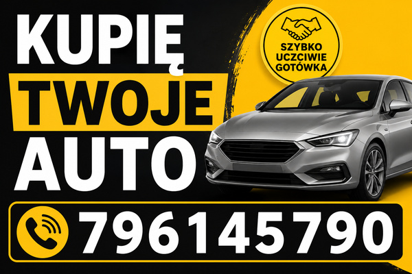Elbląg Kupię twoje auto! Osobowe, dostawcze, motocykle. Dojazd do klienta! Auta sprawne, do poprawek, bez opłat,