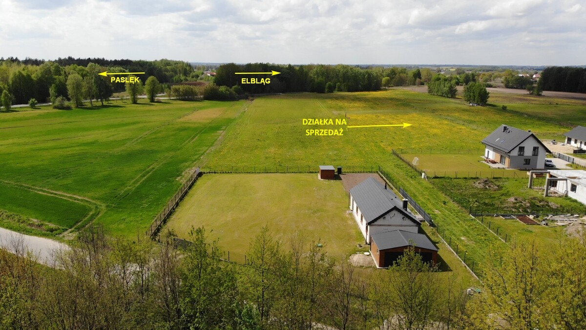 Elbląg * * * ABC NIERUCHOMOŚCI * * * POLECAMY!! DZIAŁKI BUDOWLANE W MARIANCE KOŁO PASŁĘKAo