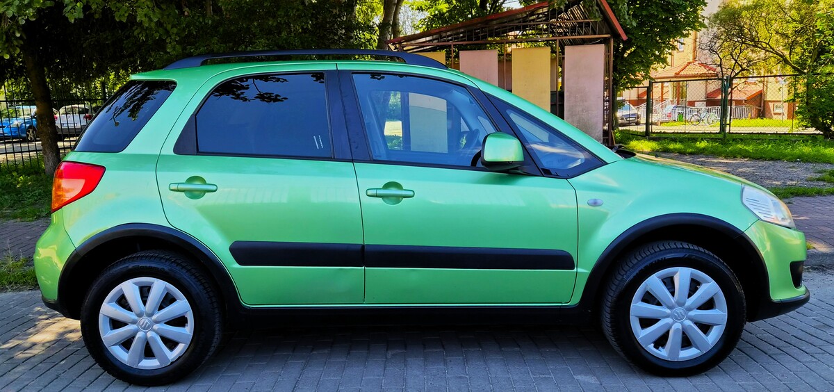 Elbląg Suzuki SX4 Lift 1,6Benzyna 110KM Dobra Wersja Wyposażenia 2009Rok-Klimatyzacja Poduszki Powietrzne Wspomaganie