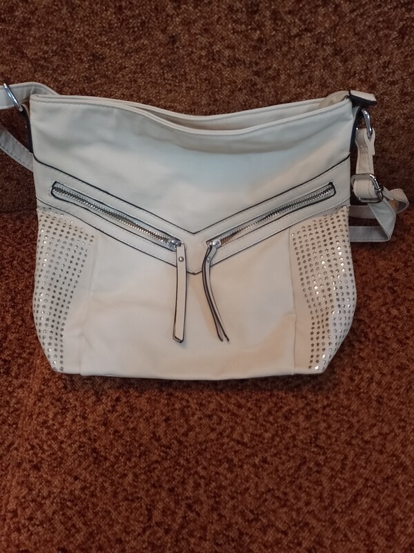 Elbląg Torebka damska beżowa stan bardzo dobry