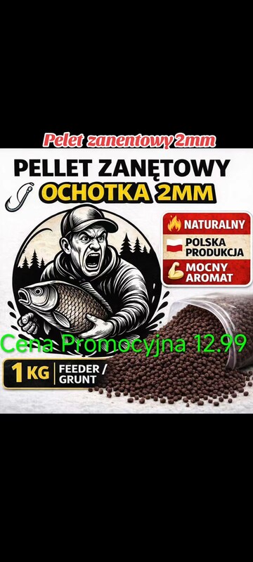 Elbląg Pelet zanentowy 2mm różne smaki na terenie Elbląga możliwa jest dostawa
