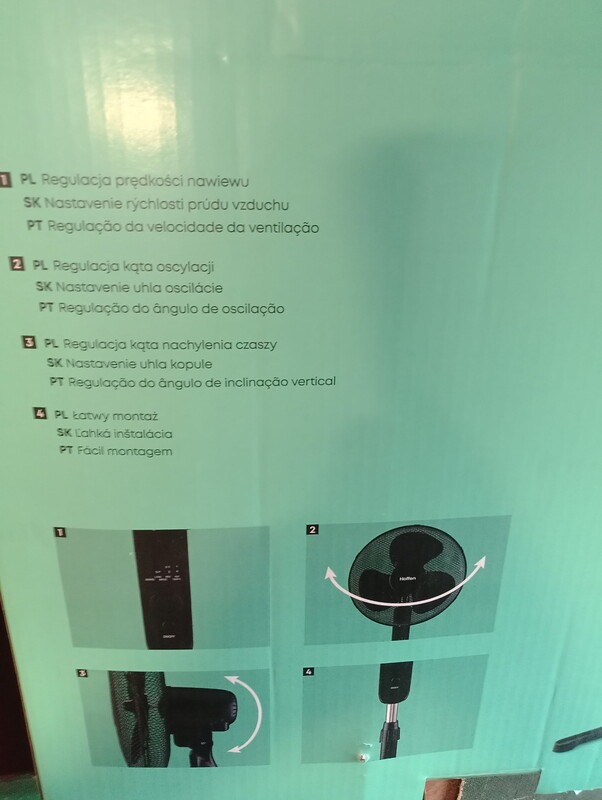 Elbląg Nowy wiatrak podłogowy. Doskonałe rozwiązanie na gorące dni, zapewniający przyjemne chłodzenie w pomieszczeniu.