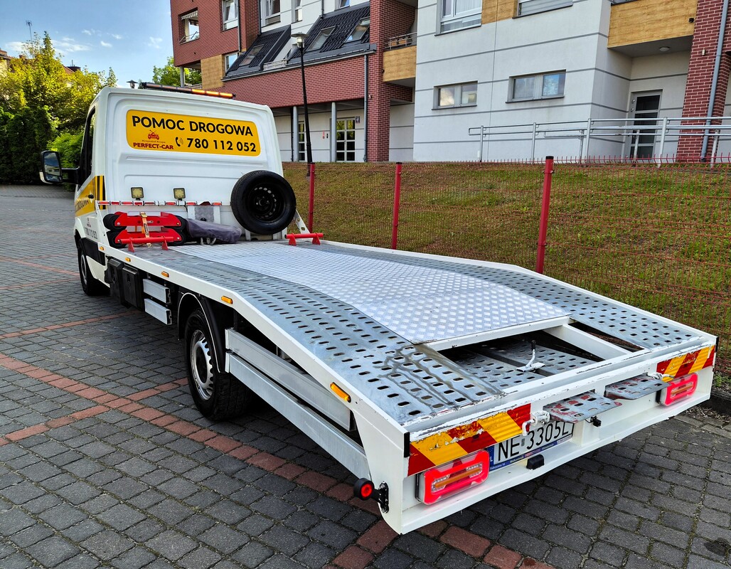 Elbląg Volkswagen Crafter Laweta 2.5Diesel 125KM 2007Rok 3-Osobowa Doinwestowana-Klimatyzacja Poduszki Powietrzne