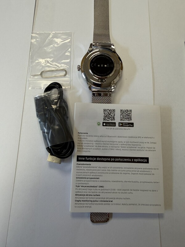 Elbląg Sprzedam nowy Smartwatch MAXCOM FW42 Srebrny. Zapraszam.