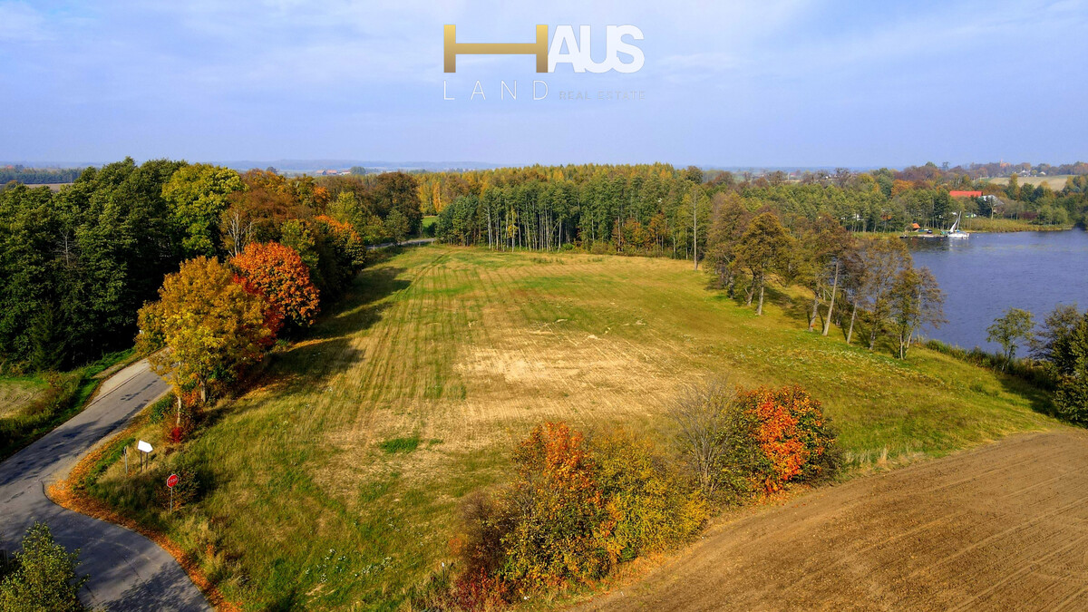 Elbląg PIĘKNA DZIAŁKA WIDOKOWA Z LINIĄ BRZEGOWĄ  JEZIORO JEZIORAK (POJEZIERZE IŁAWSKIE) MATYTY  POWIERZCHNIA