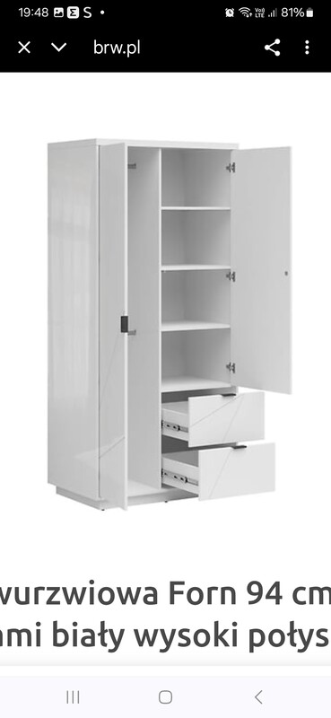 Elbląg Sprzedam szafe 1100 zł oraz komode 800 zł