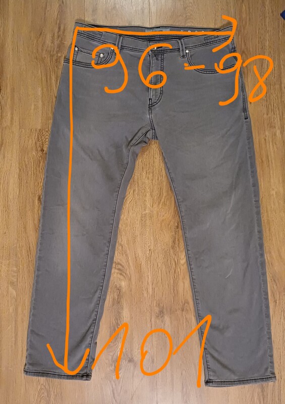 Elbląg Spodnie męskie PIERRE CARDIN Lyon Tapered kolor Sharkgray rozmiar L XL stan doskonały, jak nowy (na Amazon 313