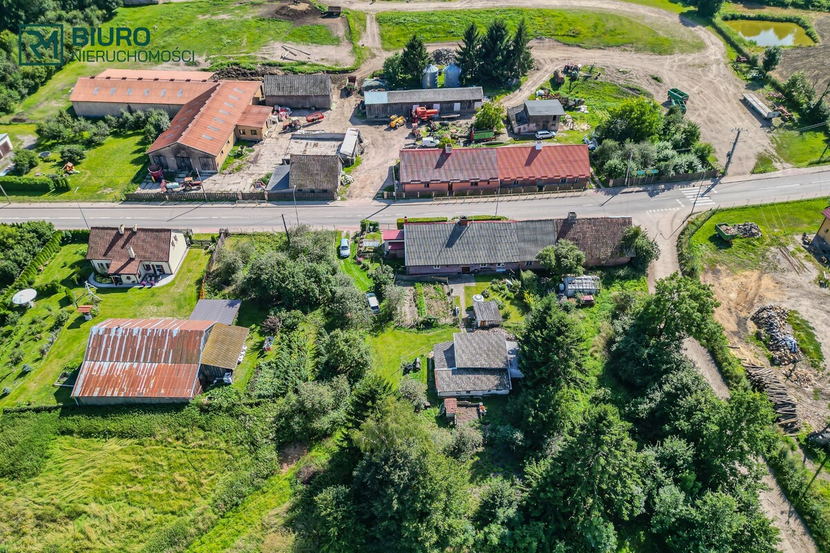 Elbląg Dom 70 m2 z działką 57 arów, stodoła, sad, Bielica