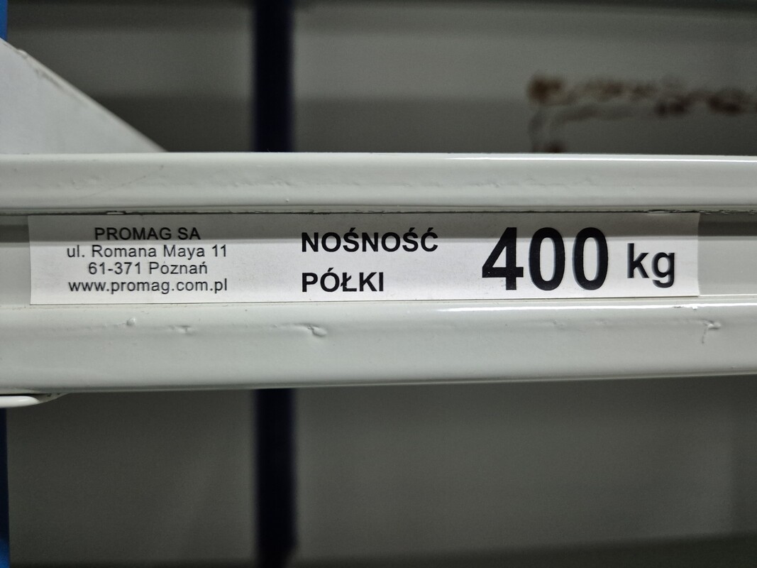 Elbląg Witam mam do sprzedania regał magazynowy metalowy, konstrukcja składana. Regał bardzo solidny, wyprodukowany