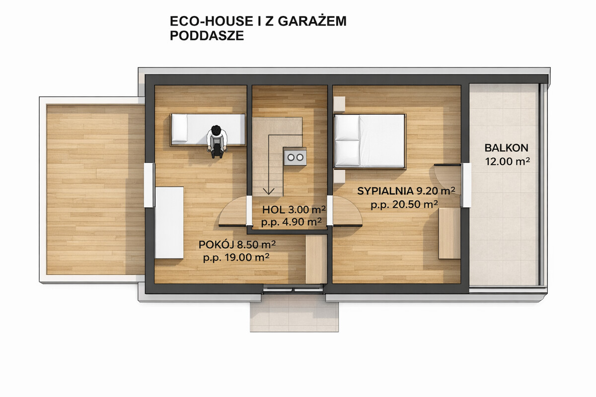 Elbląg DOM DREWNIANY JEDNORODZINNY ECOHOUSE I-Z GARAŻEMJesteśmy firmą zajmującą się produkcją domów drewnianych