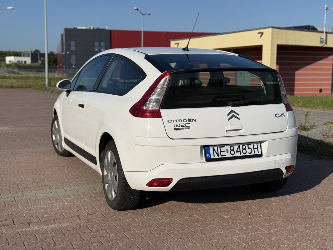 Elbląg Citroen C4 Coupé 3D LIFT 2009 | Biały | 1.4 Benzyna | Przegląd i OC do 06.2027! | Zadbany