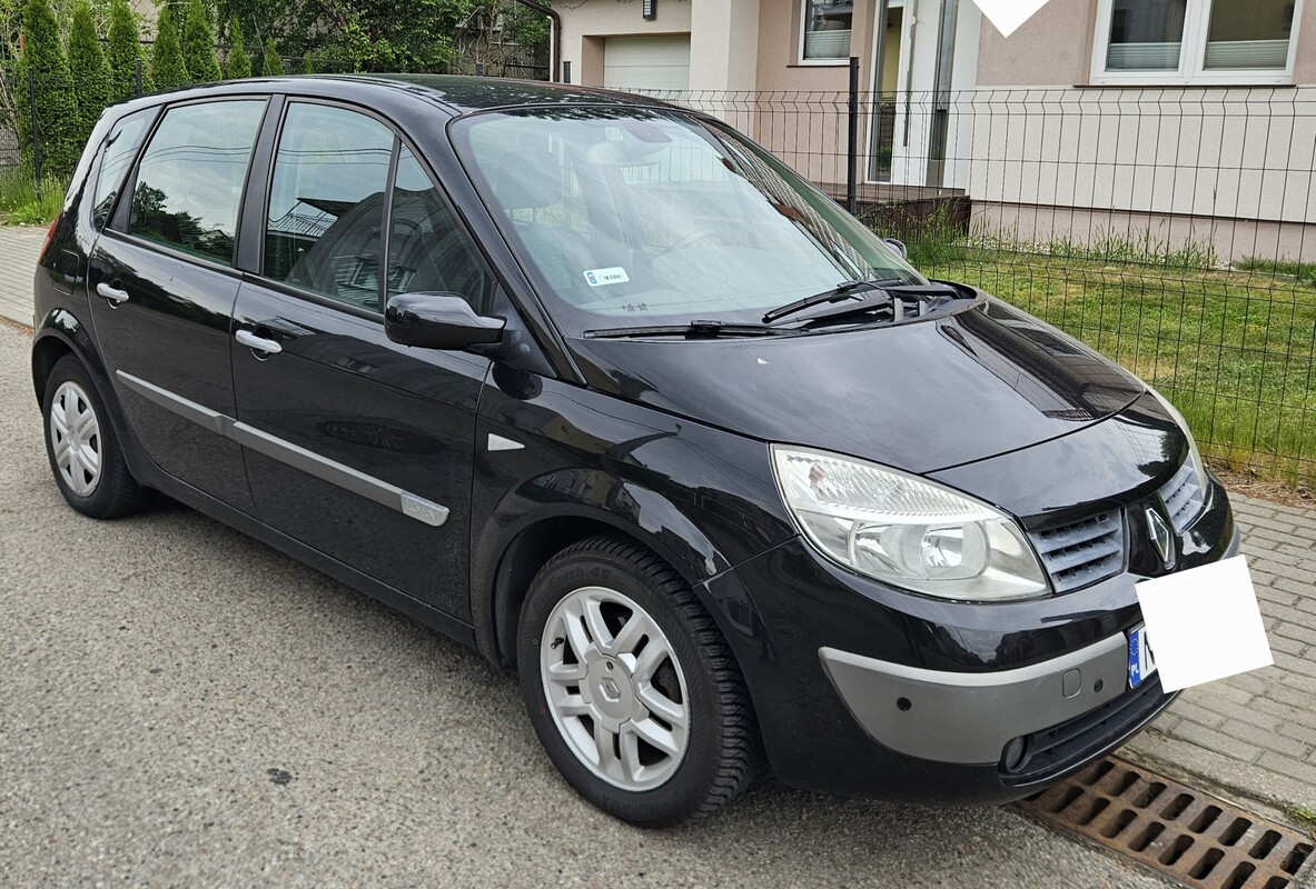 Elbląg Renault Scenic II 1.6 – sprawny, klima, hak, OC i przegląd 2027