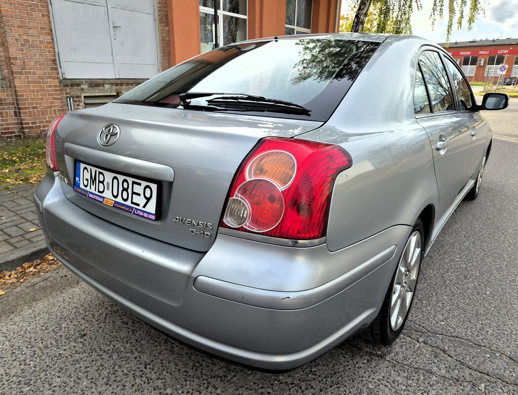 Elbląg Toyota Avensis Lift 2,0Diesel 130Km Bogata Wersja Wyposażenia 2008Rok Skrzynia 6-Biegowa -4XElektryczne Szyby Abs