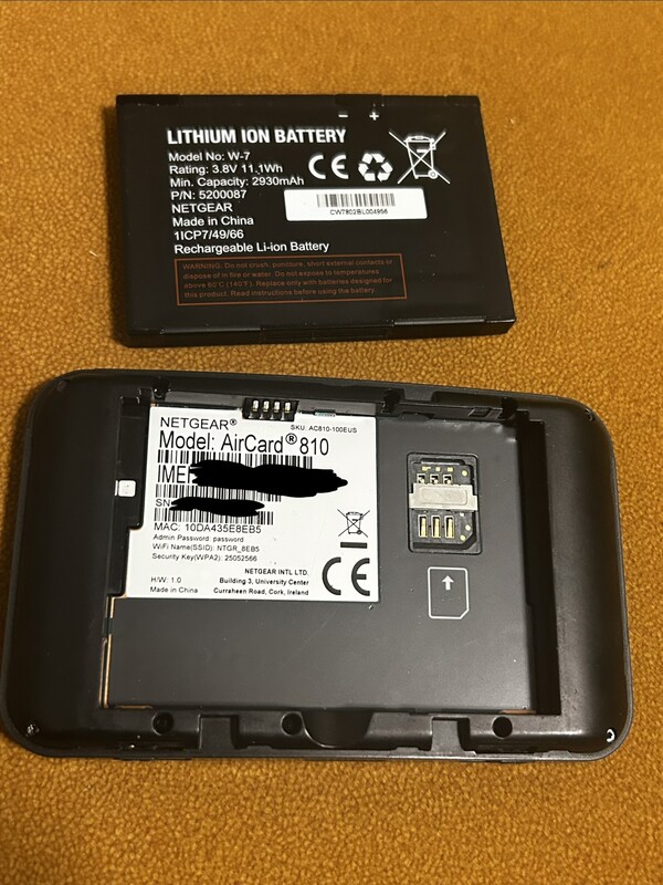 Elbląg Sprzedam używany router mobilny LTE Netgear AirCard 810S, stan dobry, wydać ślady użytkowania, lekko