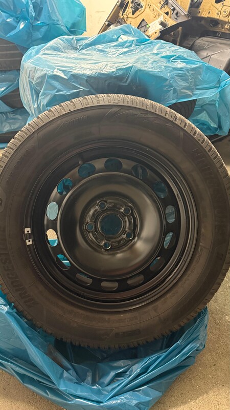 Elbląg Nowe koła zimowe 16Skoda VW Audi Seat 5x112 215/60R16 Bridgestone 2025 rok Felgi stalowe + opony + kołpaki