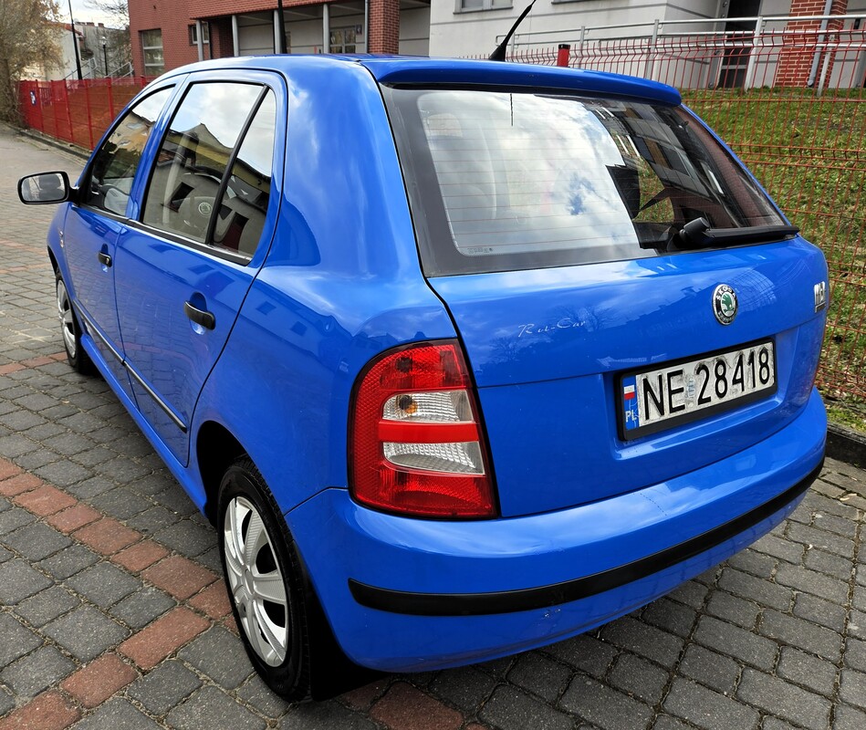 Elbląg Skoda Fabia 1.2Benzynka 65KM 2005Rok Bardzo Dobry Stan Salon Polska -Wspomaganie