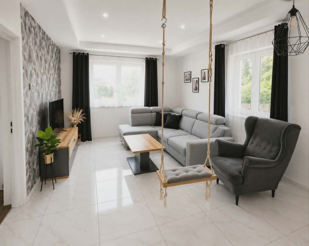 Elbląg Parter z dwoma ogrodami i garażem | 65,5 m² | Centrum Elbląga | ul. Suwalska