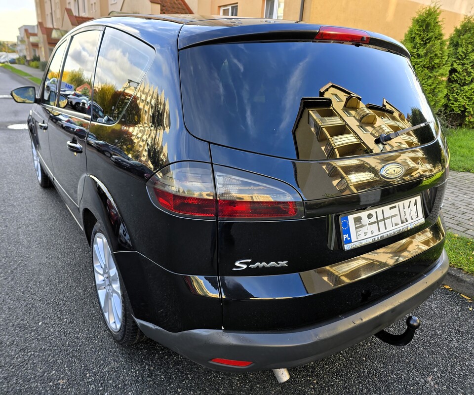Elbląg Ford S-Max Titanium  2.0 Gaz Sekwencja  145KM 2007Rok Bardzo Dobry Stan 7-Mio Osobowy-Wspomaganie