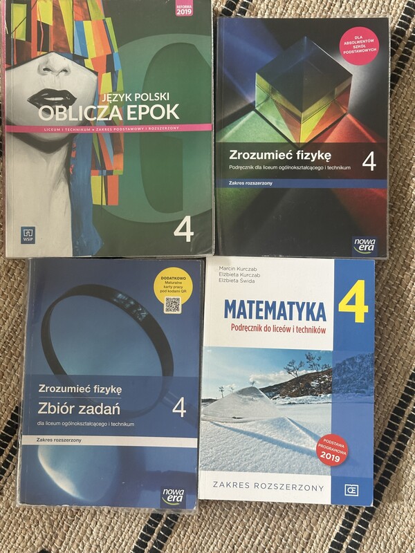Elbląg sprzedam podręczniki: kl 1,2,3,4 do liceum i technikum ceny od 30 - 45,podręczniki kupione nowe uzywane przez
