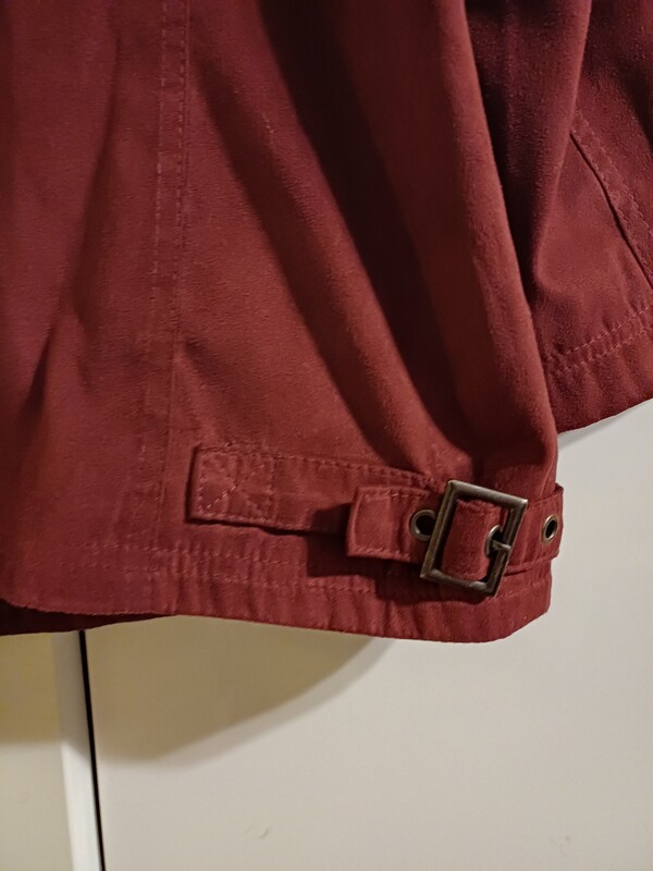 Elbląg Kurtka damska wiosna Bexleys Woman rozmiar 46,kolor burgund, zapinana asymetrycznie, rękaw 7/8,stan jak nowa,