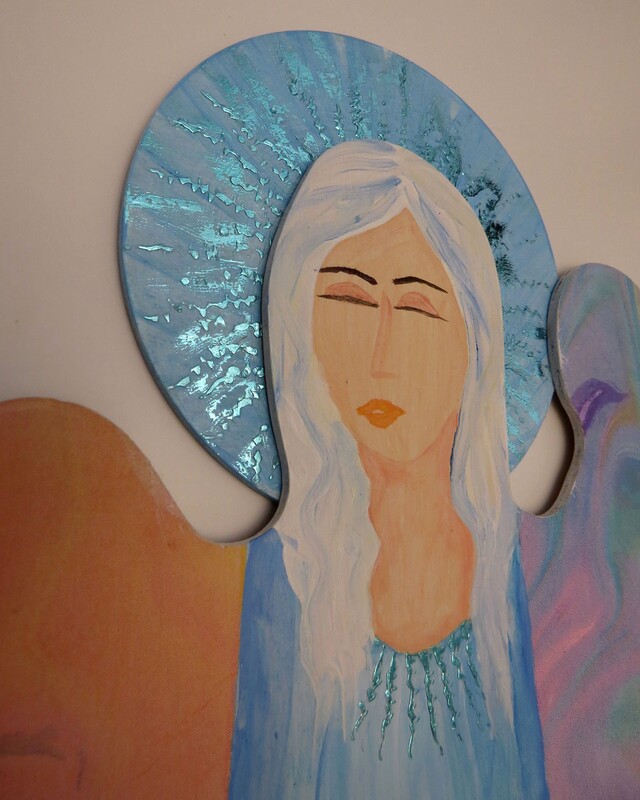 Elbląg Nie masz pomysłu na prezent? Może obdarujesz kogoś moim Aniołem? Wykonany na sklejce, pomalowany farbą akrylowa