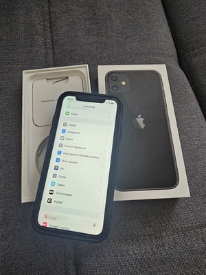 Elbląg Sprzedam telefon iPhone 11 64 GB. Telefon jest w bardzo dobrym stanie używany w pokrowcu i z założoną szybą.