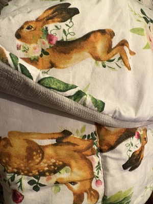 Elbląg Oddam łóżeczko niemowlęce z materacem i kompletem pościeli i ochraniaczem. Dostępne od czwartku 18.12.