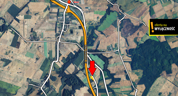 Elbląg DZIAŁKA Z GOTOWYMI WARUNKAMI ZABUDOWY POD DOM JEDNORODZINNY !!  AŻ 5.500m2 !!  NOWA WIEŚ, gm. Pasłęk