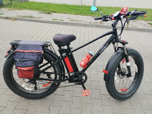 Elbląg Sprzedam rower elektryczny. Koła26/4 Dodatkowe wyposażenie. Stan bardzo dobry. Cena do małej negocjacji.