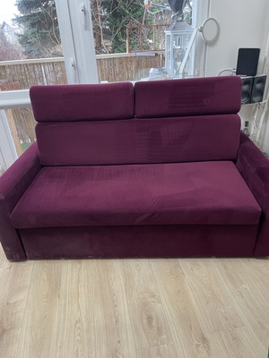 Elbląg Sprzedam sofę dwuosobową z funkcją spania. Stan ogólny bardzo dobry