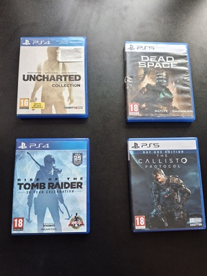 Elbląg 4 gry na ps4 i ps5 całość 250 zl. Cena do negocjacji