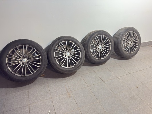 Elbląg Sprzedam opony letnie HANKOOG VENTUS PRIME 225/55R18 98V O GŁĘBOKOŚCI BIEŻNIKA ok.6,5 mm wraz z felgami