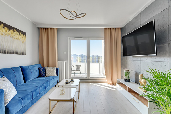 Elbląg Nowoczesne 2-pokojowe mieszkanie na wynajem | Elbląg | balkon | nowe budownictwo