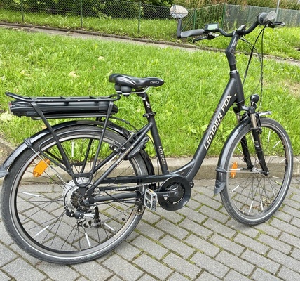 Elbląg Sprzedam rower elektryczny Leader Fox Latona, koła 26” , rama 16,5” , czarny mat. Zadbany,