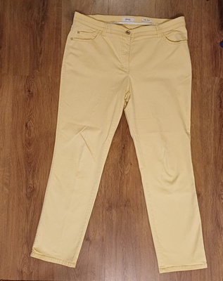 Elbląg Spodnie damskie BRAX luksusowa marka (nowe ok. 400-500 zł) kolor cytrynka, rozmiar 46,stan doskonały, wiosna lato