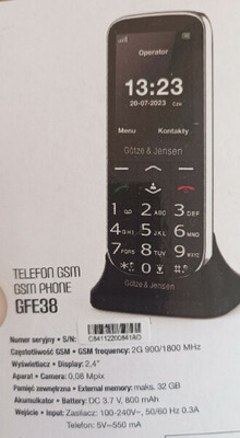 Elbląg Mam do sprzedania  nowy nieużywany telefon dla seniorów. Taki jak na załączonych fotkach. Mogę dostarczyć do;