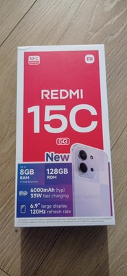 Elbląg SPRZEDAM NOWY TELEFON
XIAOMI REDMI 15C 5G 4G  RAM 128 GB ROM. CZARNY. 
TELEFON FABRYCZNIE ZAPAKOWANY. 
KUPIONY