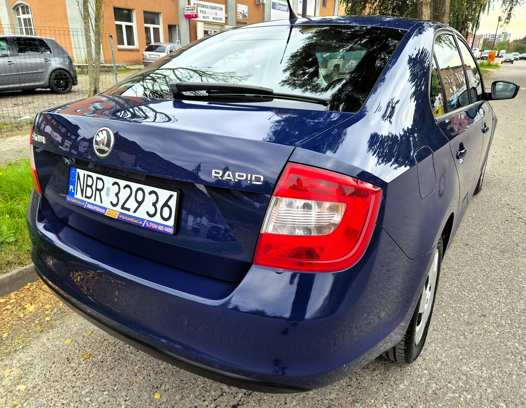 Elbląg Skoda Rapid Lift 1,6Diesel 90Km 2015Rok Salon Polska-Sprawna Klimatyzacja Tempomat -Wspomaganie Kierownicy