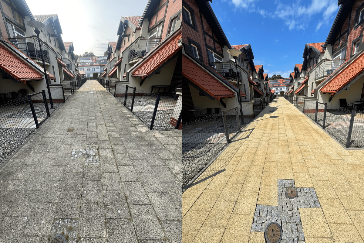 Elbląg ✨ Czyszczenie elewacji, kostki brukowej oraz mycie i malowanie dachów - PALCZYŃSKIMYJE