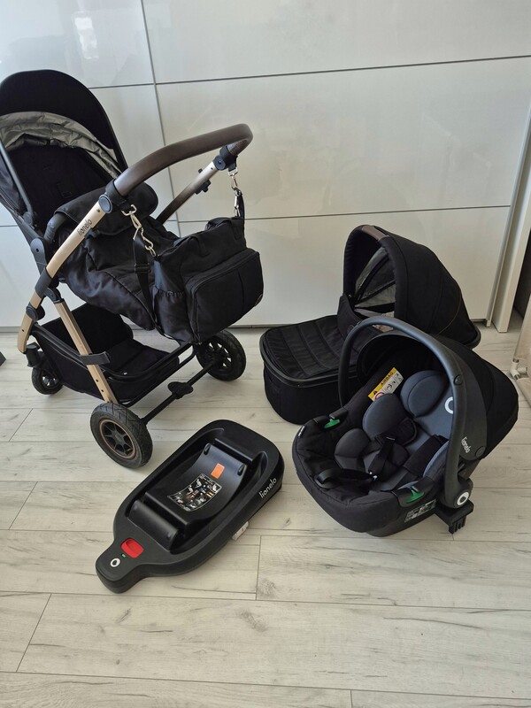 Elbląg WÓZEK LIONELO AMBER 3W1 + BAZA ISOFIX
