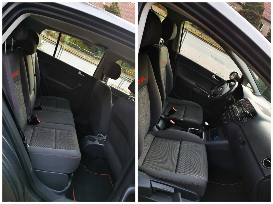 Elbląg Golf Plus z silnikiem 1.4 w gazie. 
Auto wygodne i ekonomiczne. Uzywane na co dzień, jeździ bez problemów.