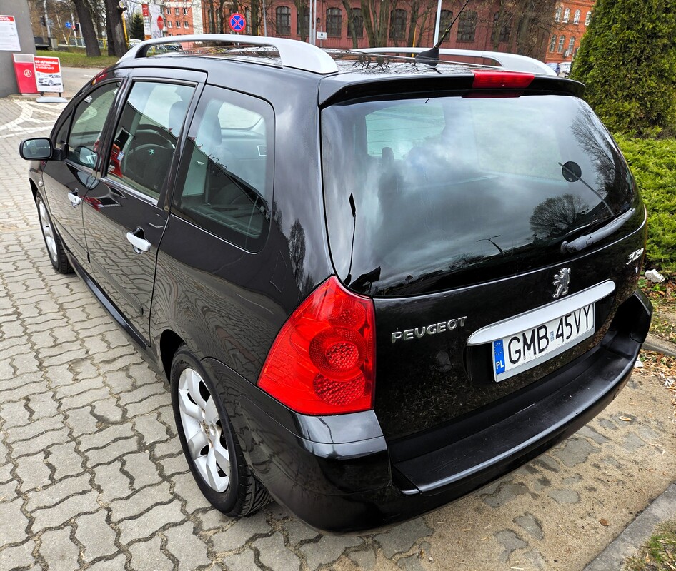 Elbląg Peugeot 307SW 1,6Benzyna 110Km Dobra Wersja Wyposażenia 2006Rok 7-Osobowy