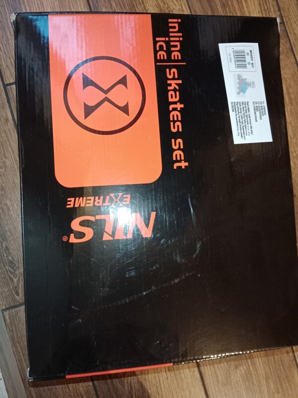 Elbląg Sprzedam niebieskie łyżworolki 4w1 (wrotki, łyżwy, łyżworolki, rolko-wrotki), rozmiar 35-38 (długość wkładki