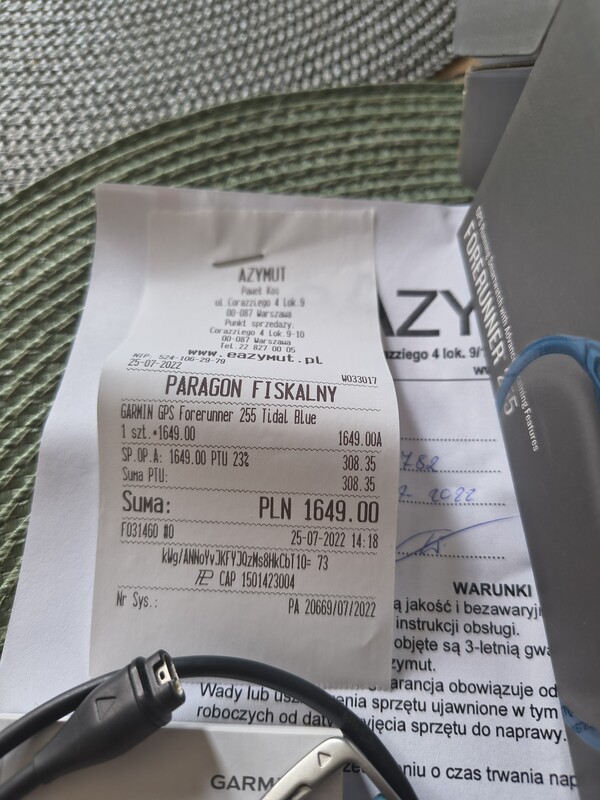 Elbląg Sprzedam Garmin Forerunner 255 stan bardzo dobry. Zestaw zawiera:
-Zegarek
-Pudełko
-Kabel
-Nowy pasek kolor