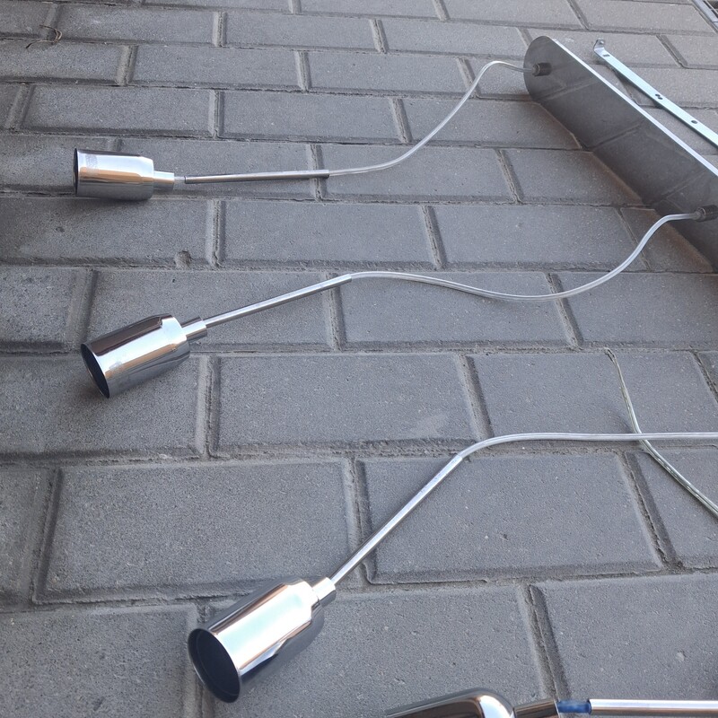 Elbląg Lampy wiszące. Chrom. 3ż+1ż.
