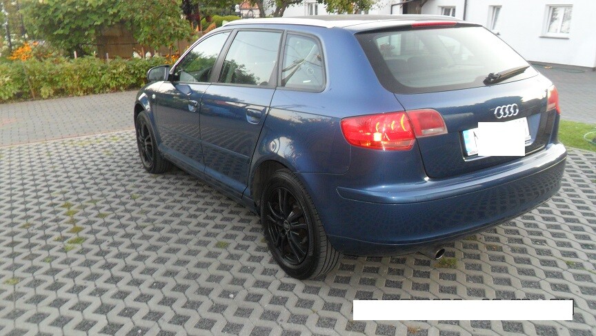 Elbląg AUDI – A3Model 2008 POJ. - 1.6 MPI benzyna 110 kMKlimatronik Air -bag ABSASR-Elektryczne szybyEle