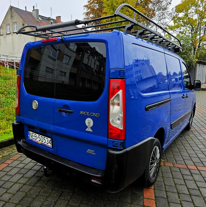 Elbląg Fiat Scudo Maxi  2,0HDI  120KM 2008Rok Bardzo Zadbany i Doinwestowany Ekonomiczny 3-Osobowy