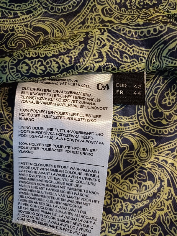 Elbląg NOWA Kurtka C& A wiosna rozmiar 42 kolor granatowy