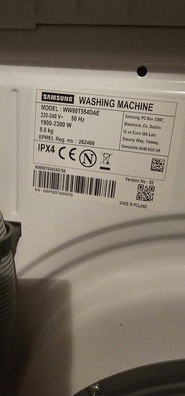 Elbląg Sprzedam pralkę Samsung zakupioną 3 lata temu model WW80T554DAE
Stan bardzo dobry.